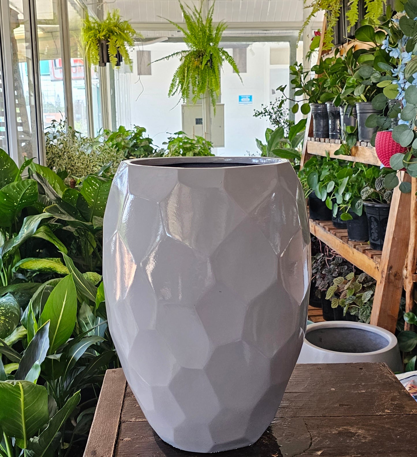 Diamond Fibre Pot