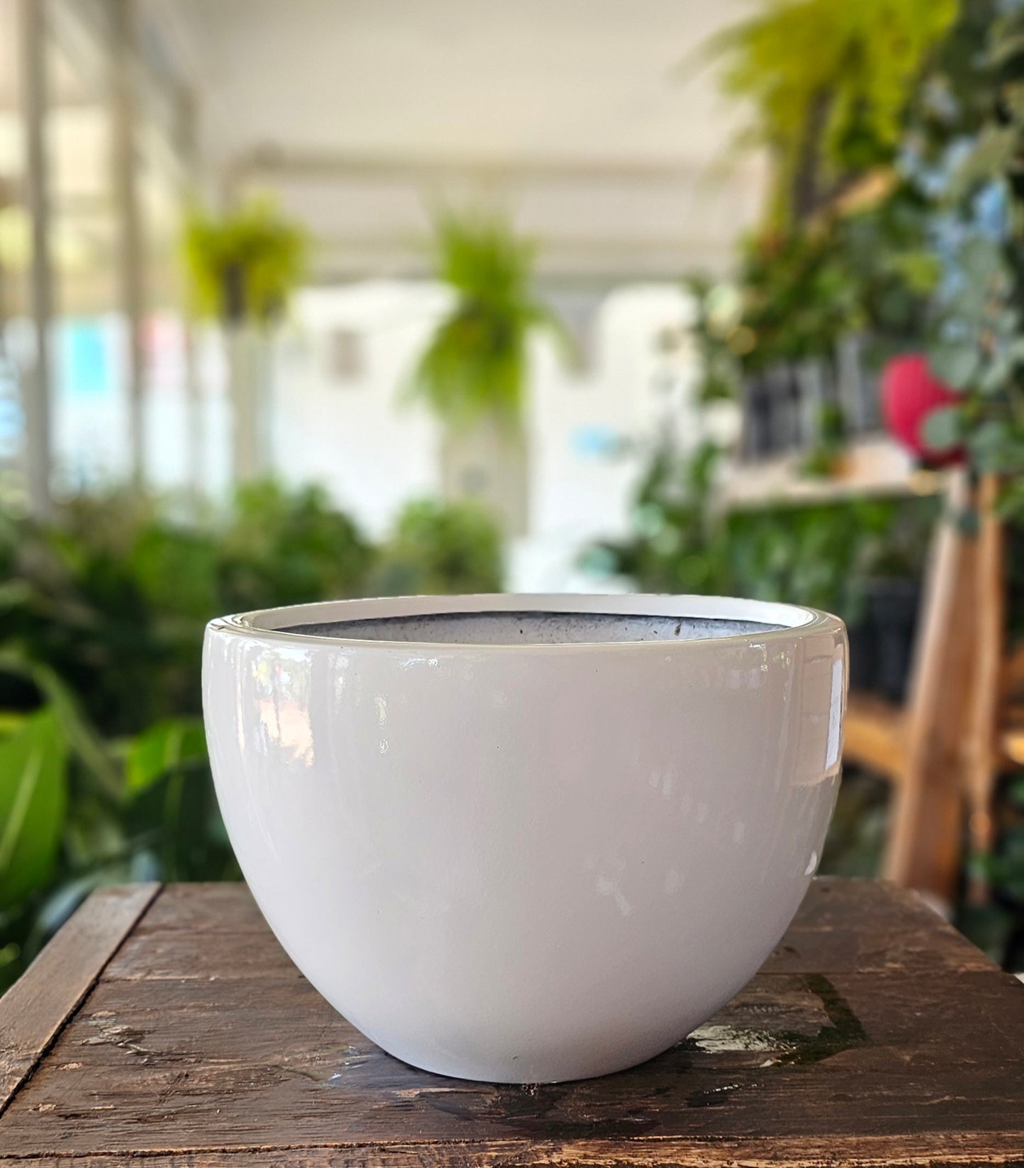Hemisphere Fibre Glass Pot