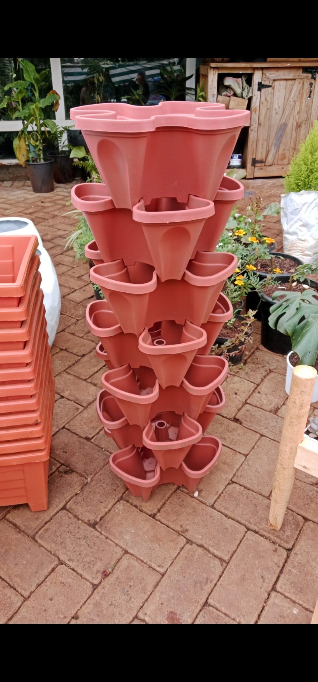 stacking clay pot planter Stackable Garden Planters – Planty Kenya