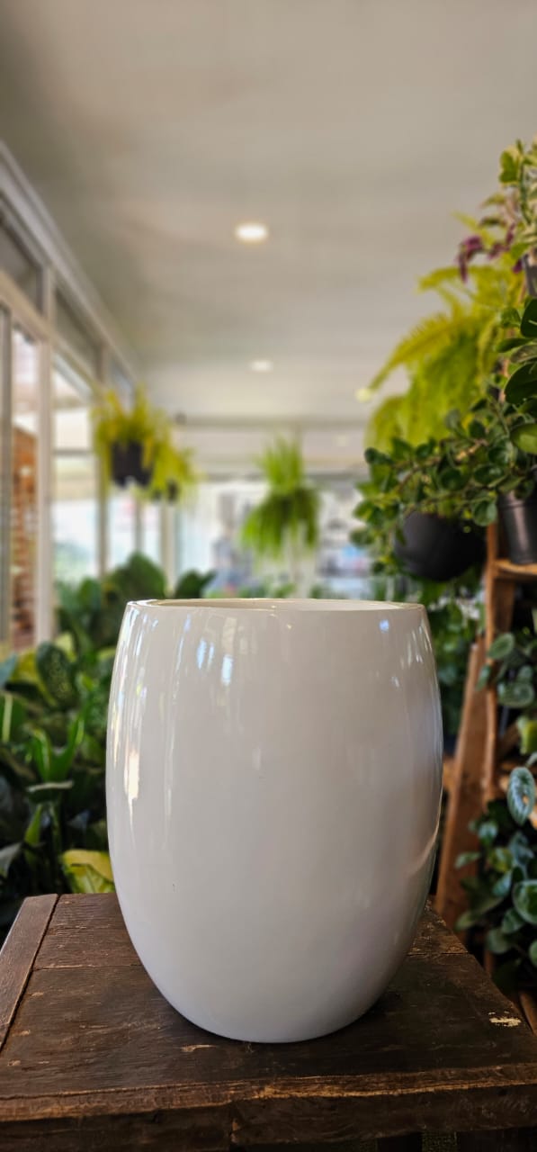 Egg Shaped Fibre Pot