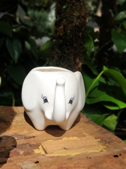 Elephant Ceramic "Ellie" White