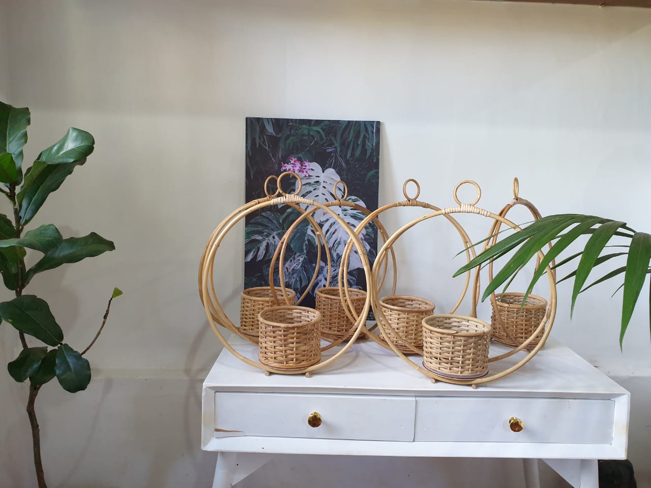 Rattan Planter Hanging